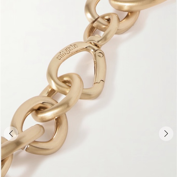 Cult Gaia Reyes brushed gold-tone chunky link necklace - Picture 7 of 9